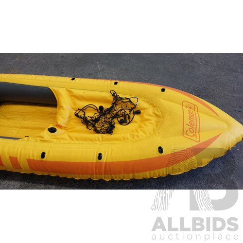 Coleman One Person Inflatable Kayak With Paddle