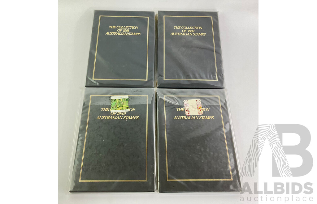Australian 'The Collection' 1989, 1990, 1991, 1992  Stamp Albums (4)