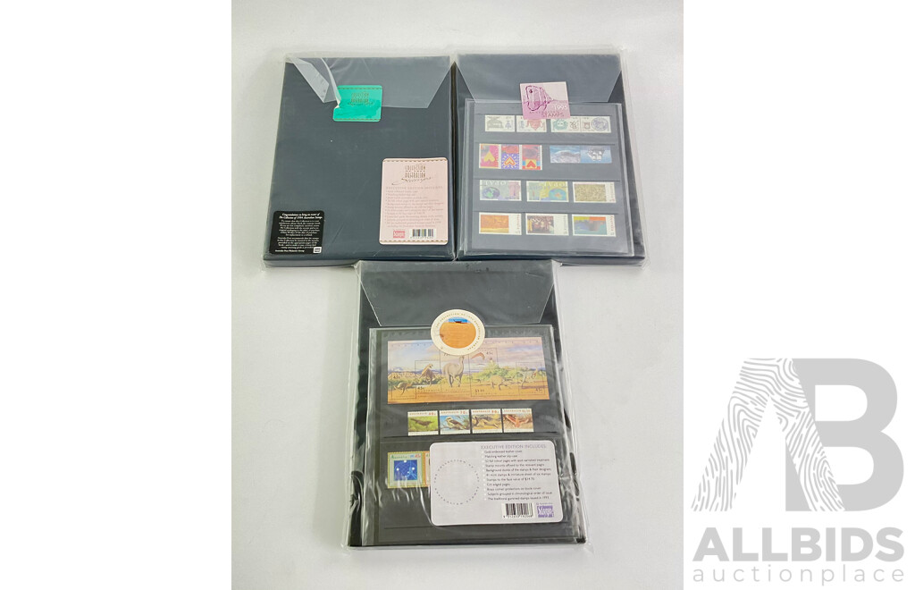 Australian 'The Collection' 1993, 1994, 1995 Stamp Albums (3)
