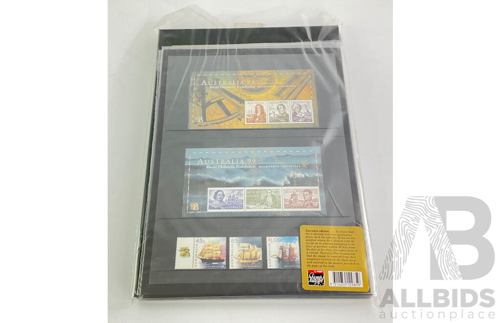 Australian 'The Collection' 1999 Stamp Album Face Value $44