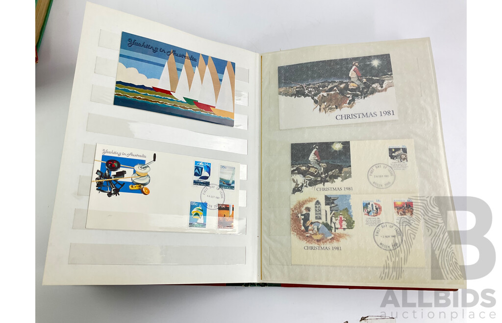Collection of Australian First Day Covers 1980-1988 Includes Some Stamp Packs