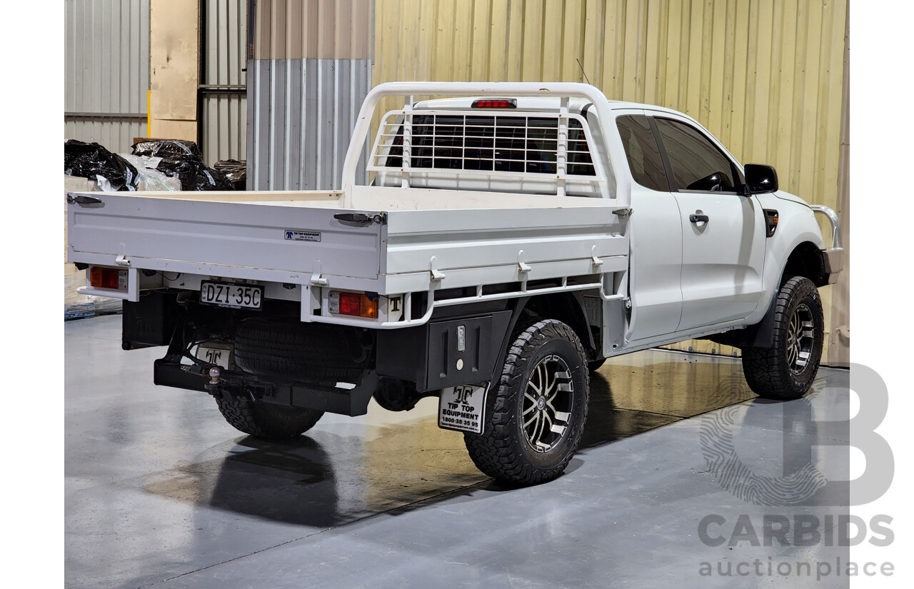 2/2014 Ford Ranger XL 3.2 (4x4) PX Super Cab Utility White 3.2L Turbo Diesel