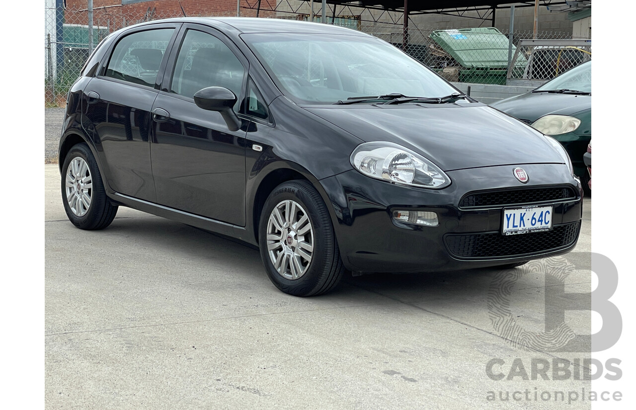 10/2013 Fiat Punto EASY MY13 5d Hatchback Black 1.4L