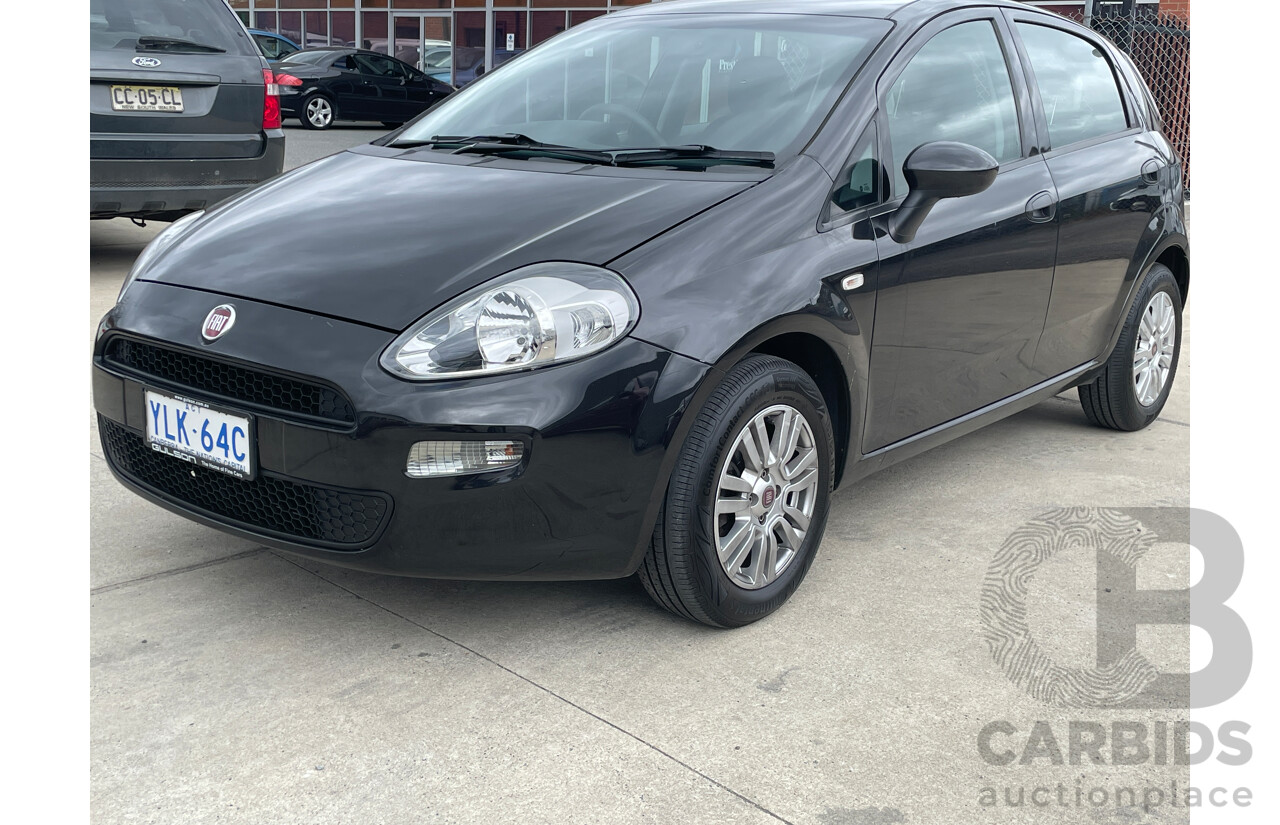 10/2013 Fiat Punto EASY MY13 5d Hatchback Black 1.4L