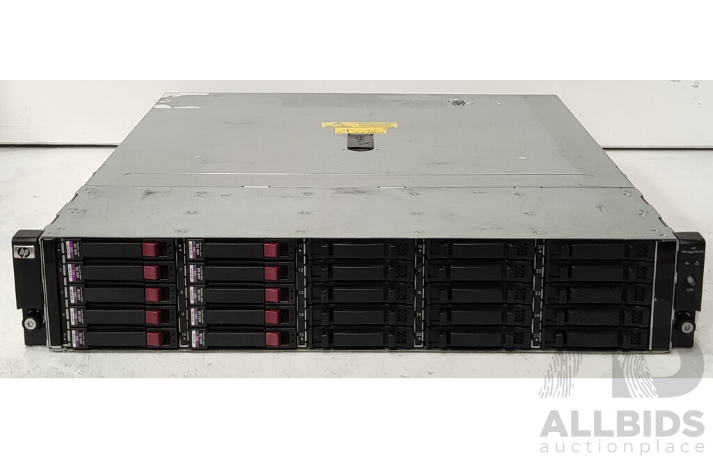 HP (AJ941-63002) StorageWorks D2700 25-Bay Hard Drive Array W/6TB of Total Storage