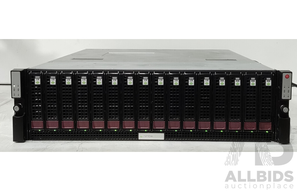 Nimble Storage CS215 3RU Multi-Node Server W/ 2 X Intel Xeon (E5504) 2GHz 4-Core CPU 12GB DDR3 Nodes