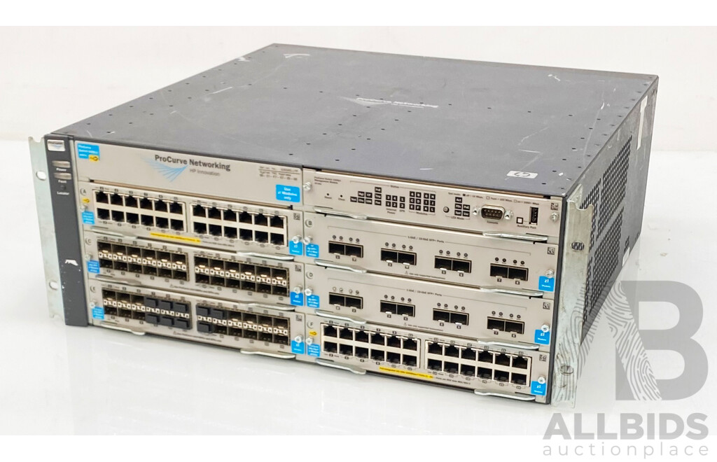 HP ProCurve (J8697A) 5406zl Switch Chassis with Six Modules