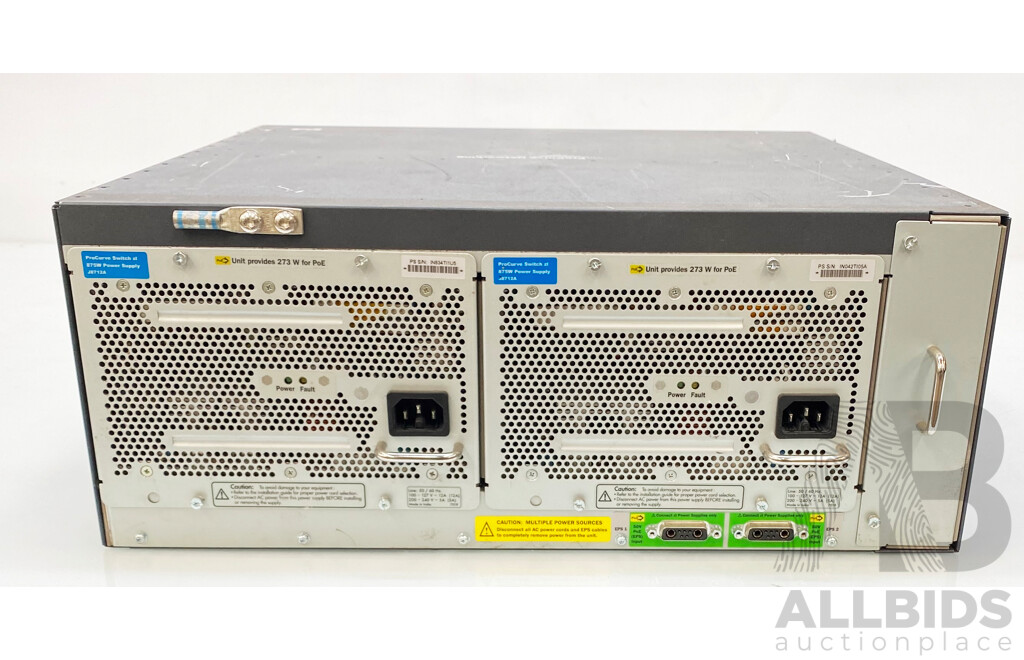 HP ProCurve (J8697A) 5406zl Switch Chassis with Six Modules