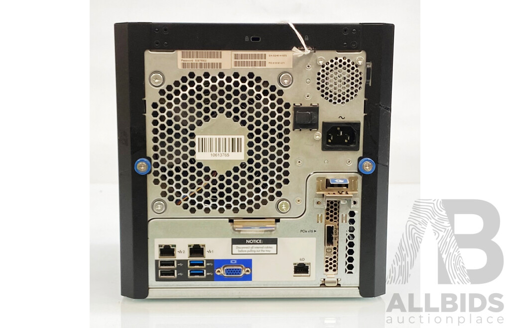 HP (TPS-W003) ProLiant MicroServer Gen 8 Xeon (E3-1220L V2) 2.3Ghz -3.5GHz Two-Core CPU