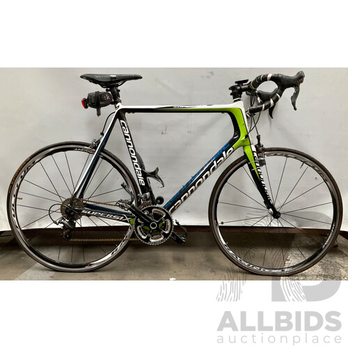 Cannondale Supersix Road Bike - Black/White/Green