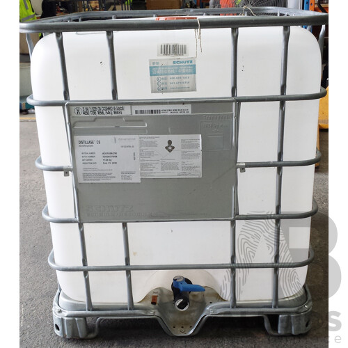 Schutz 1000 Litre IBC Tank With Metal Frame and Valve