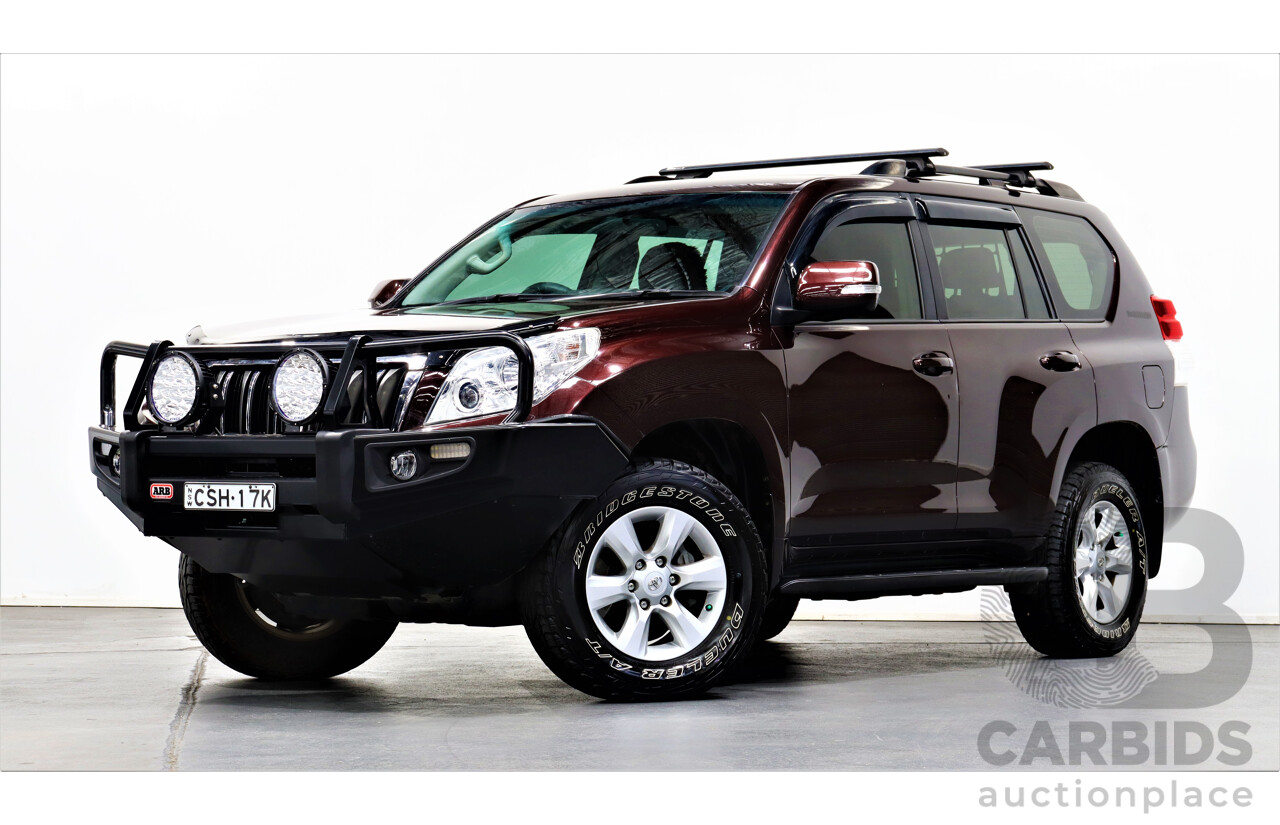 12/2010 Toyota Landcruiser Prado GXL (4x4) KDJ150R 4d Wagon Maroon 3.0L Turbo Diesel