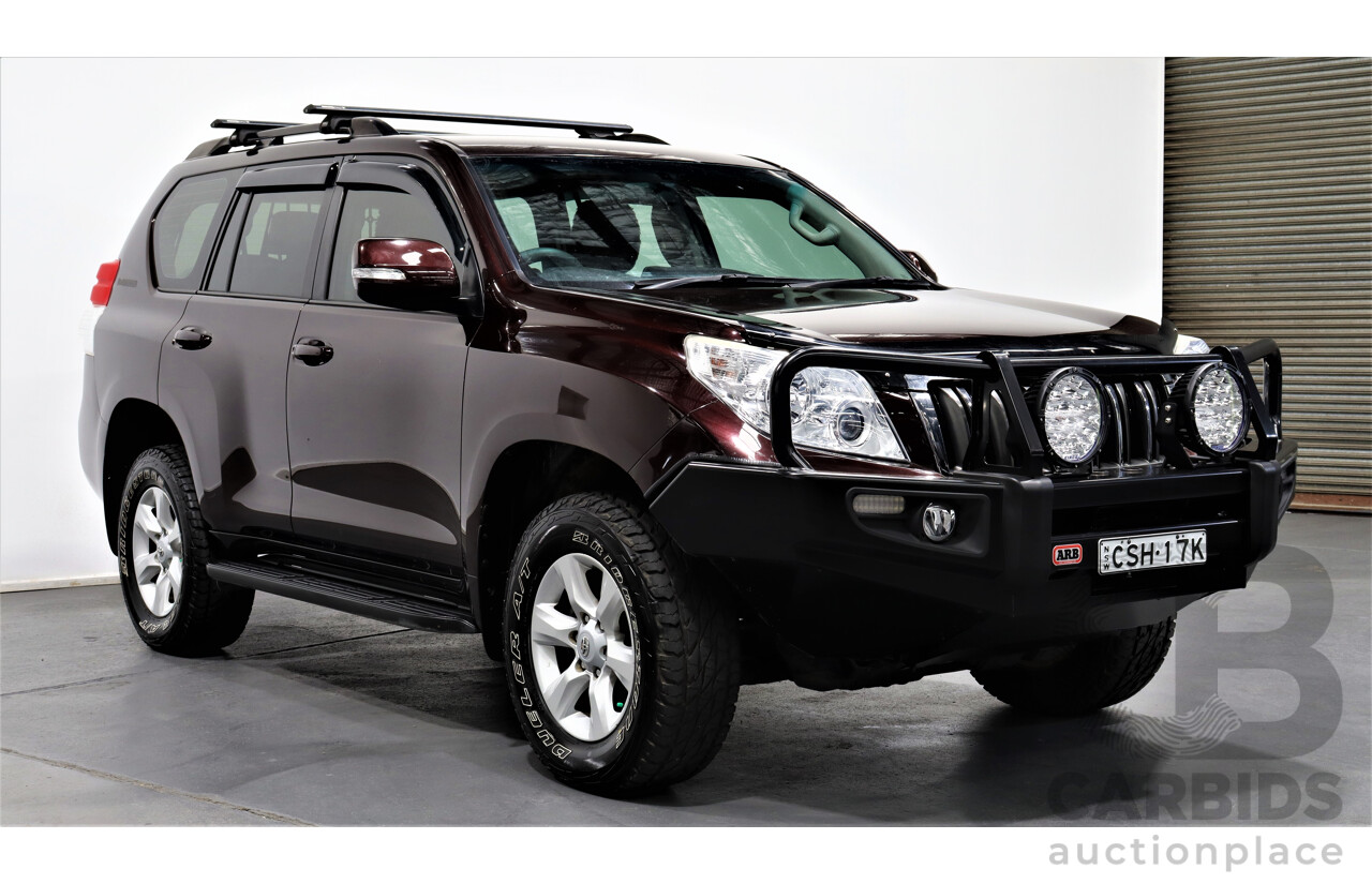 12/2010 Toyota Landcruiser Prado GXL (4x4) KDJ150R 4d Wagon Maroon 3.0L Turbo Diesel