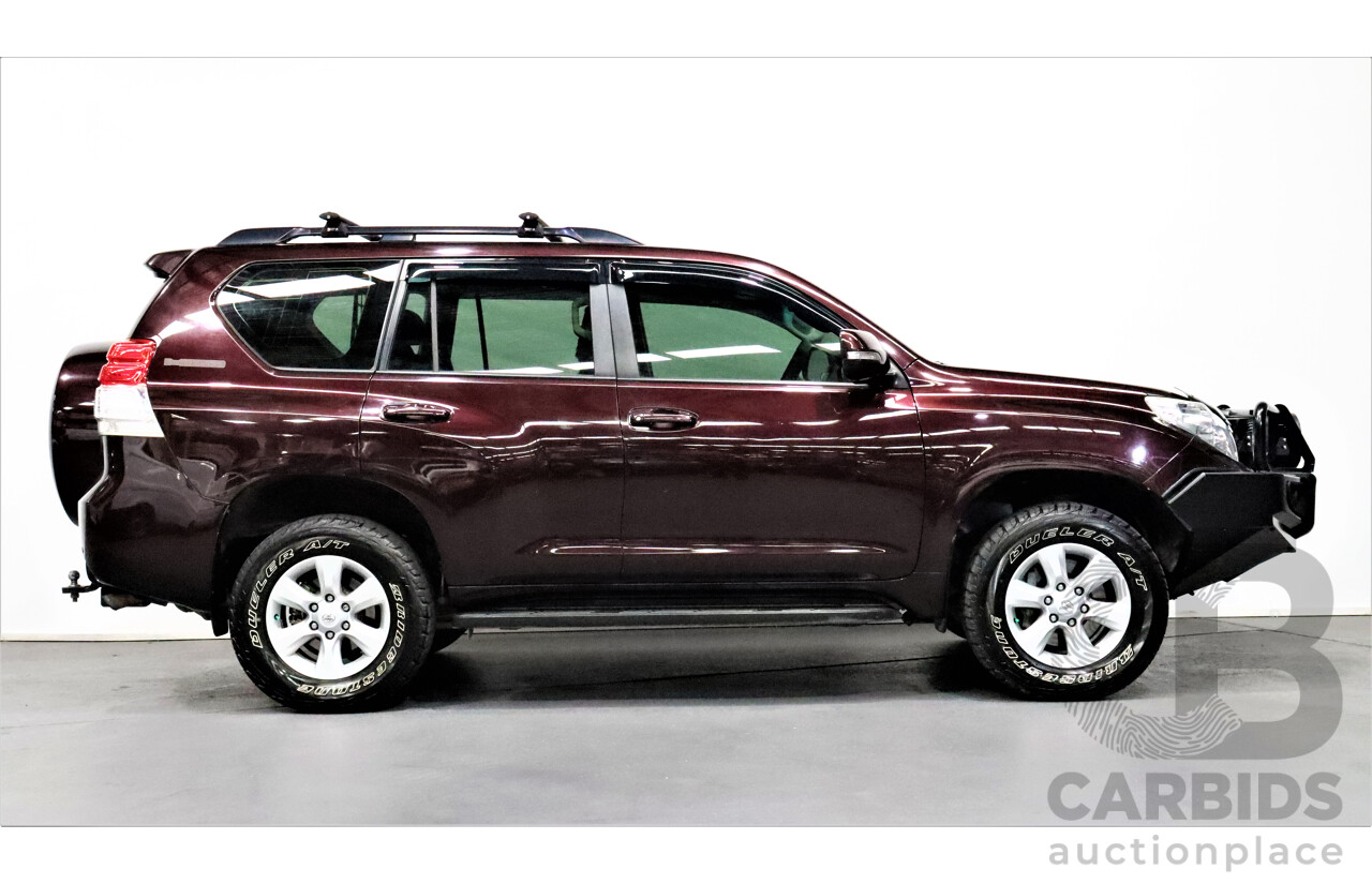 12/2010 Toyota Landcruiser Prado GXL (4x4) KDJ150R 4d Wagon Maroon 3.0L Turbo Diesel