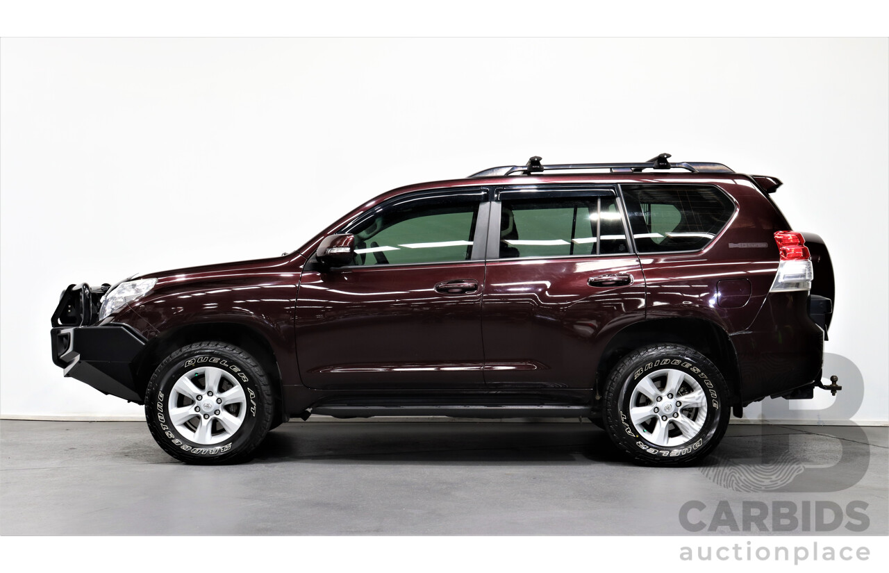 12/2010 Toyota Landcruiser Prado GXL (4x4) KDJ150R 4d Wagon Maroon 3.0L Turbo Diesel