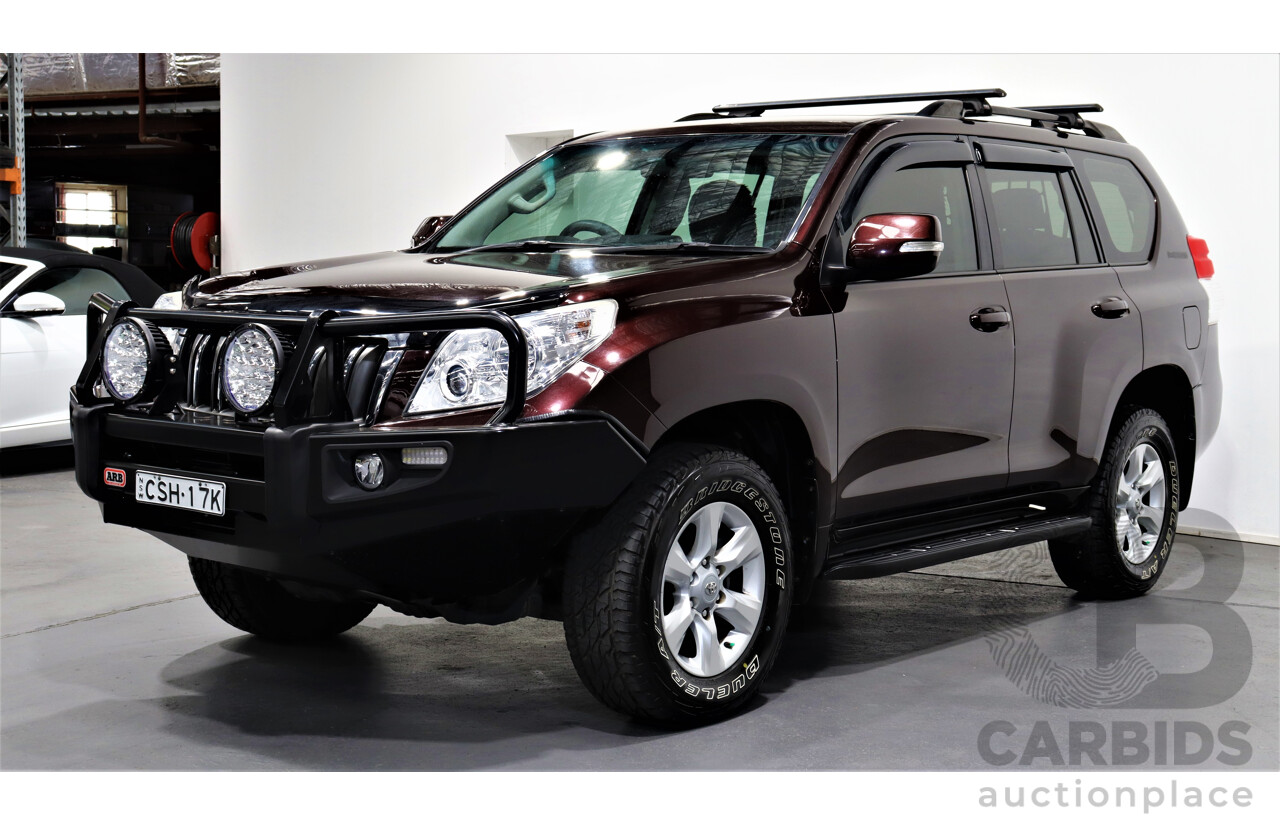 12/2010 Toyota Landcruiser Prado GXL (4x4) KDJ150R 4d Wagon Maroon 3.0L Turbo Diesel