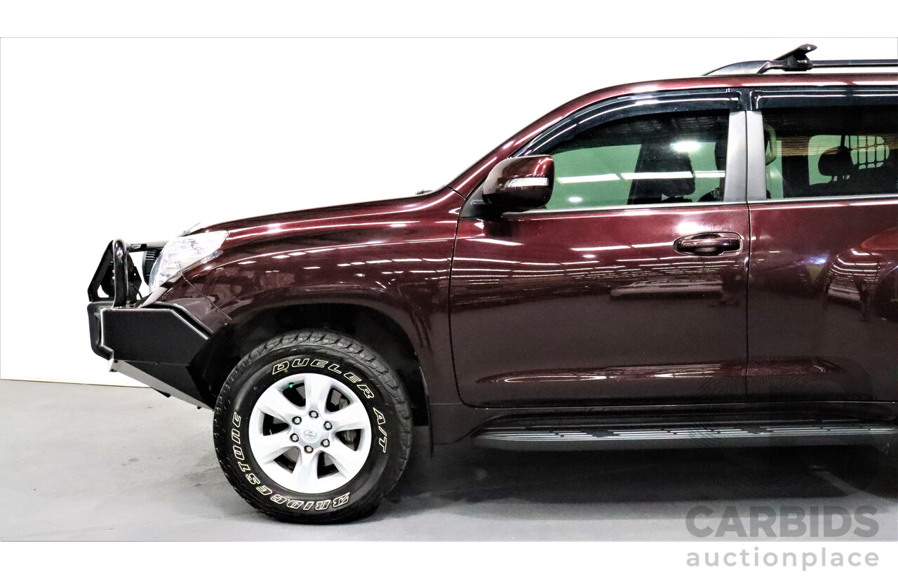 12/2010 Toyota Landcruiser Prado GXL (4x4) KDJ150R 4d Wagon Maroon 3.0L Turbo Diesel