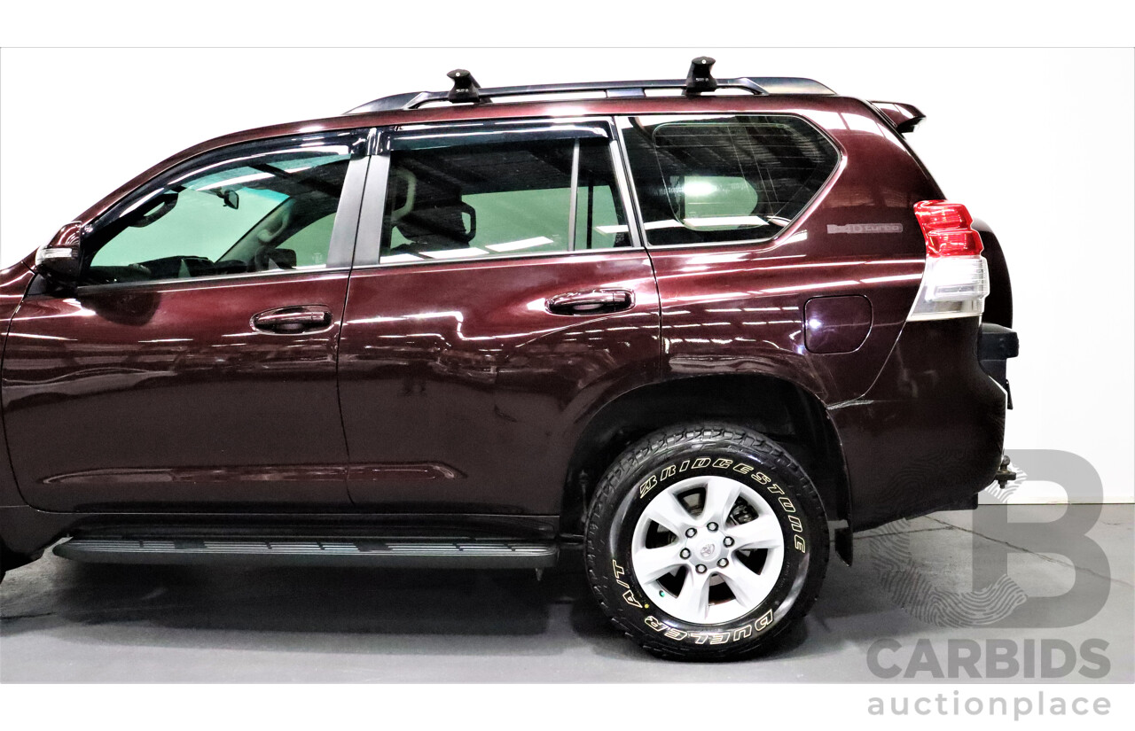 12/2010 Toyota Landcruiser Prado GXL (4x4) KDJ150R 4d Wagon Maroon 3.0L Turbo Diesel