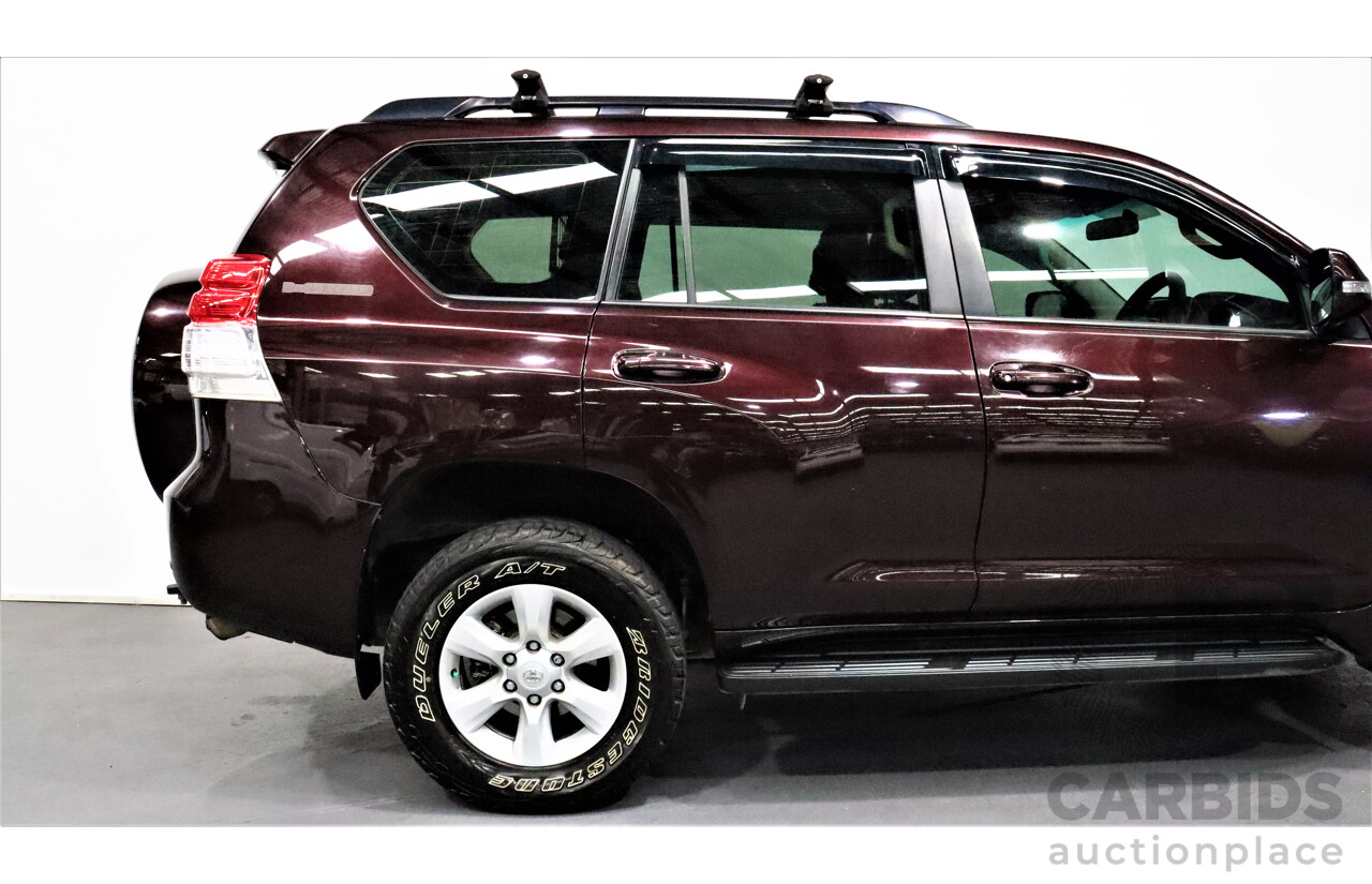 12/2010 Toyota Landcruiser Prado GXL (4x4) KDJ150R 4d Wagon Maroon 3.0L Turbo Diesel