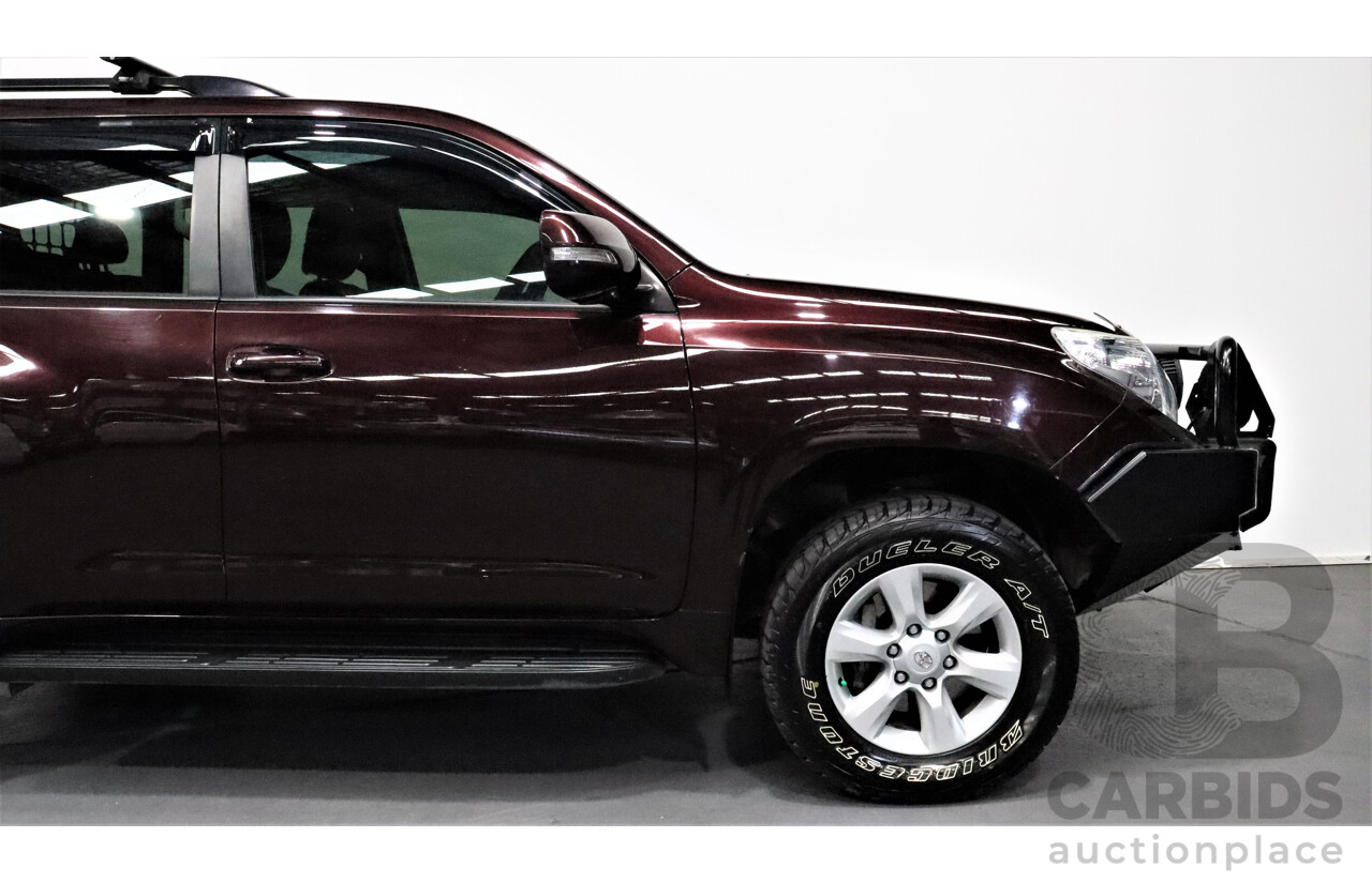 12/2010 Toyota Landcruiser Prado GXL (4x4) KDJ150R 4d Wagon Maroon 3.0L Turbo Diesel