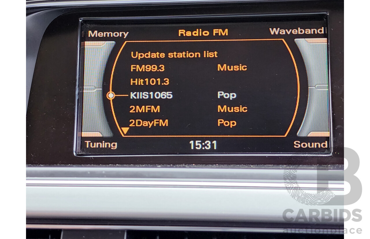 4/2009 Audi A5 3.2 FSI 8T 2d Coupe Blue 3.2L V6