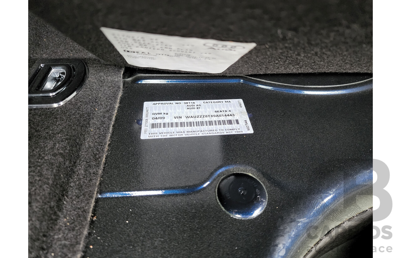 4/2009 Audi A5 3.2 FSI 8T 2d Coupe Blue 3.2L V6