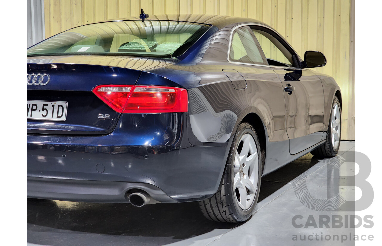 4/2009 Audi A5 3.2 FSI 8T 2d Coupe Blue 3.2L V6