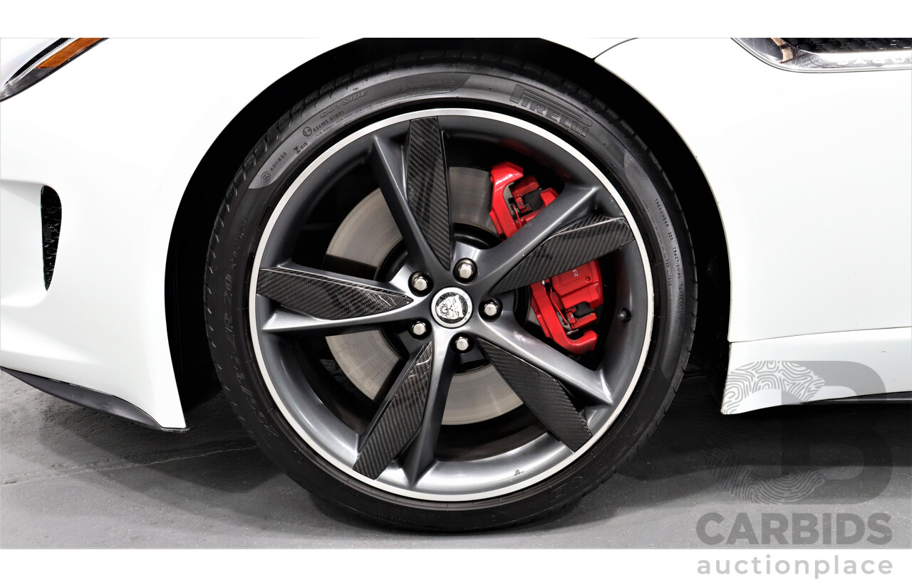 1/2013 Jaguar F-Type V8 S  2d Roadster White 5.0L Supercharged V8 (statutory write-off)