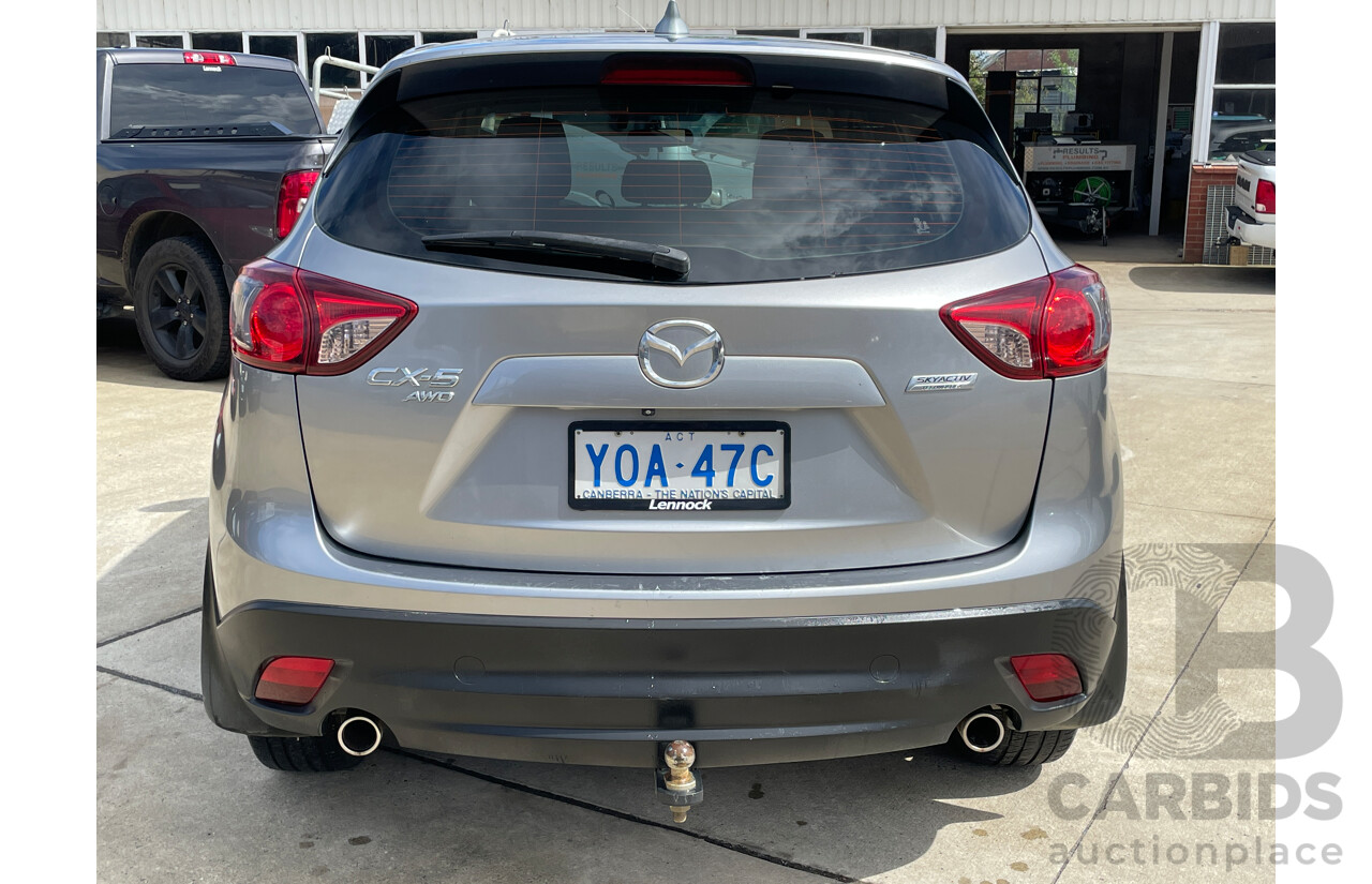 4/2013 Mazda Cx-5 MAXX Sport (4x4)  4d Wagon Silver 2.2L