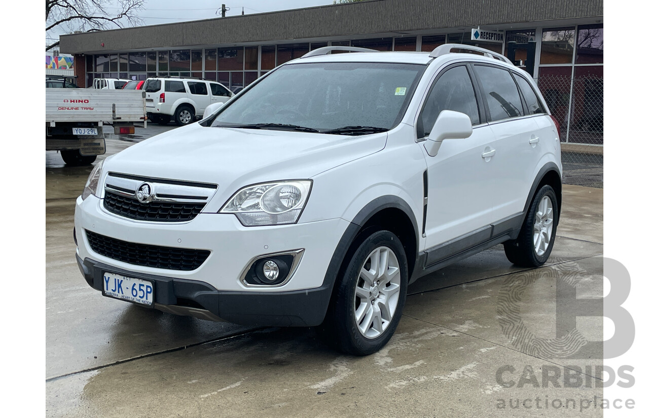 5/2013 Holden Captiva 5 LT (fwd) CG MY13 4d Wagon White 2.4L