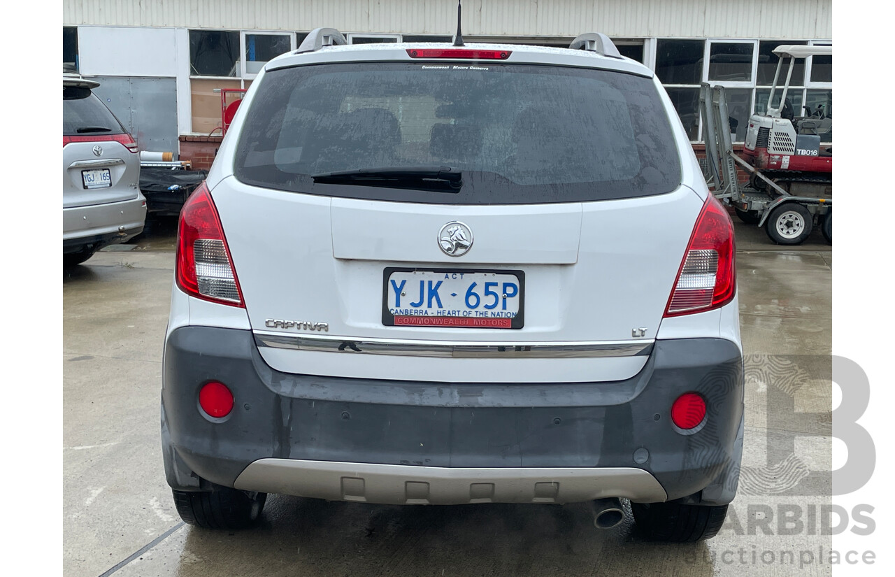 5/2013 Holden Captiva 5 LT (fwd) CG MY13 4d Wagon White 2.4L