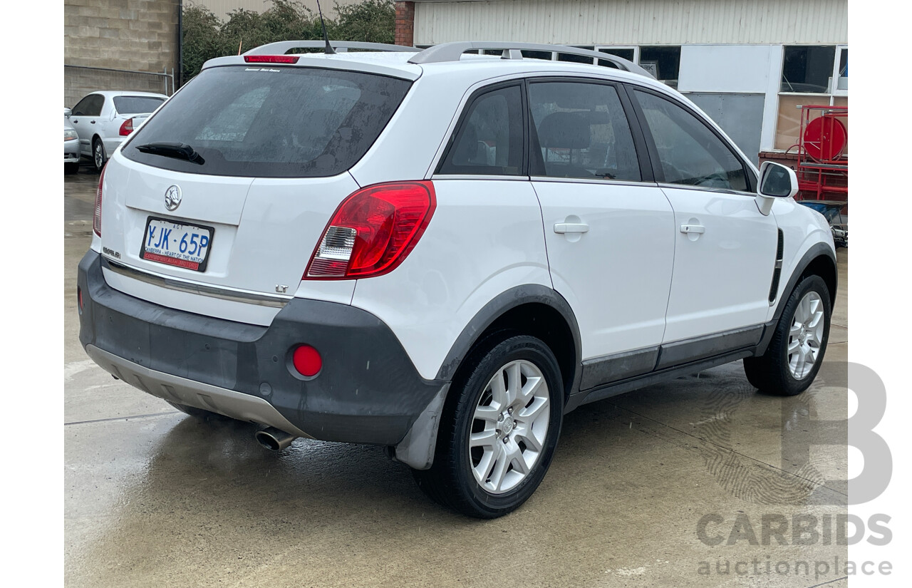 5/2013 Holden Captiva 5 LT (fwd) CG MY13 4d Wagon White 2.4L