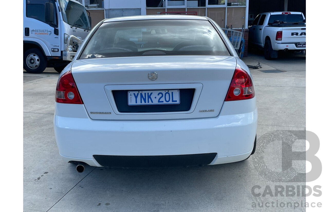 9/2002 Holden Commodore Acclaim VY 4d Sedan White 3.8L