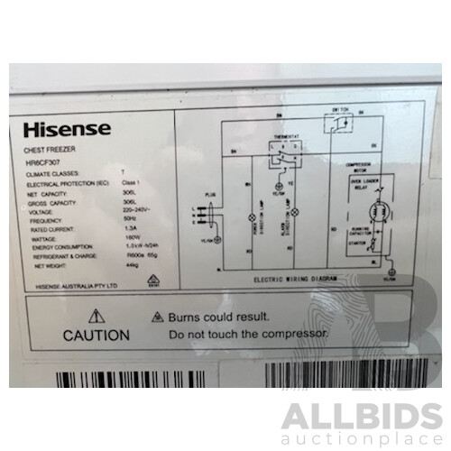 Hisense HR6CF307 Chest Freezer
