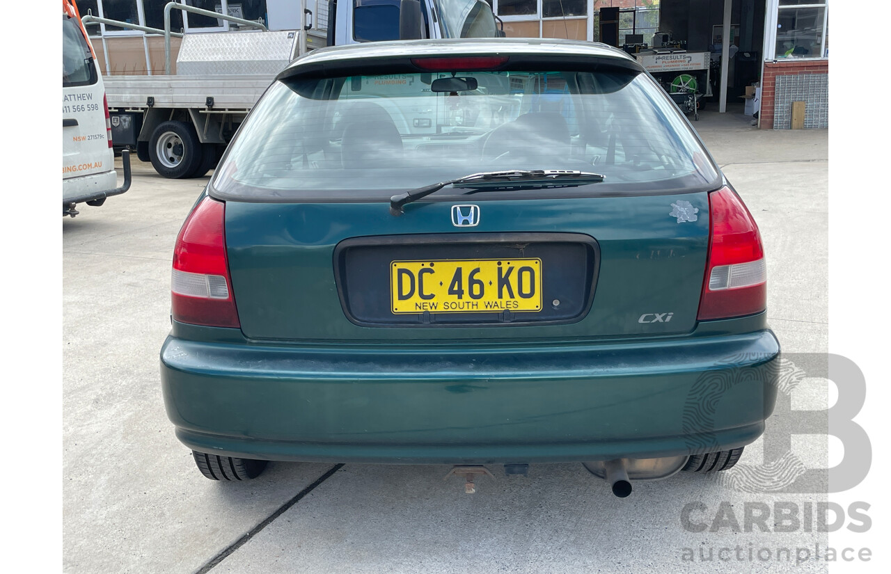 4/2000 Honda Civic CXi  3d Hatchback Green 1.6L