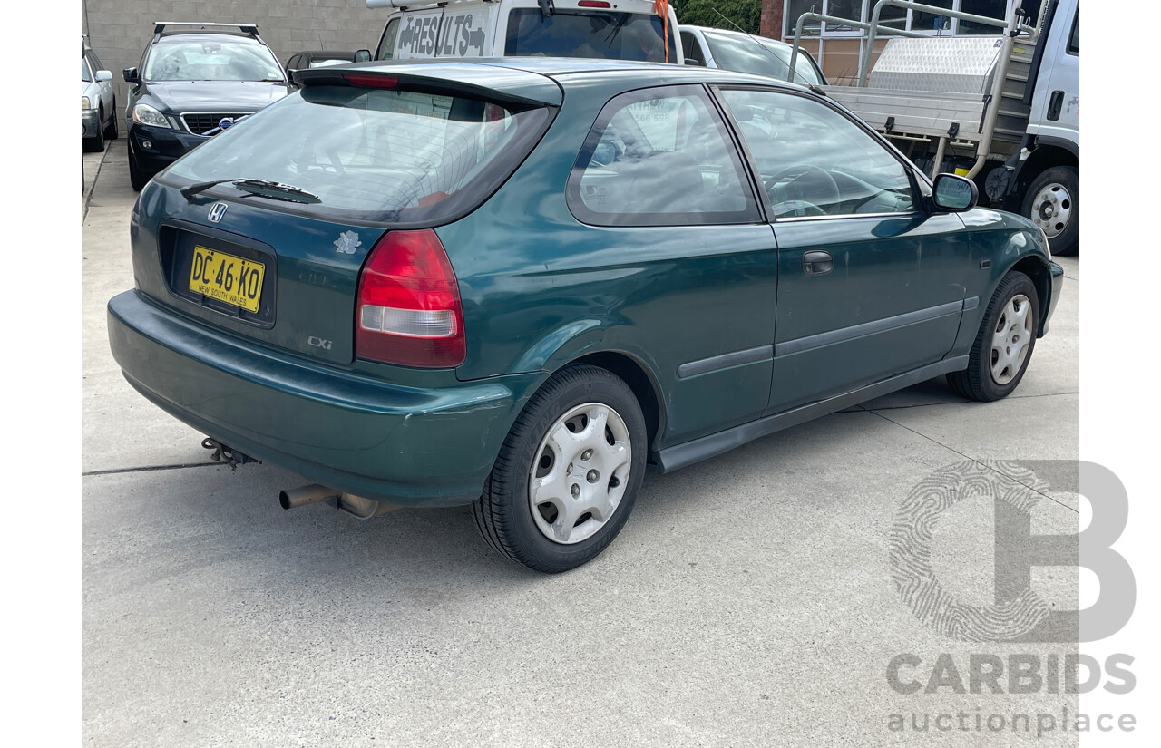 4/2000 Honda Civic CXi  3d Hatchback Green 1.6L