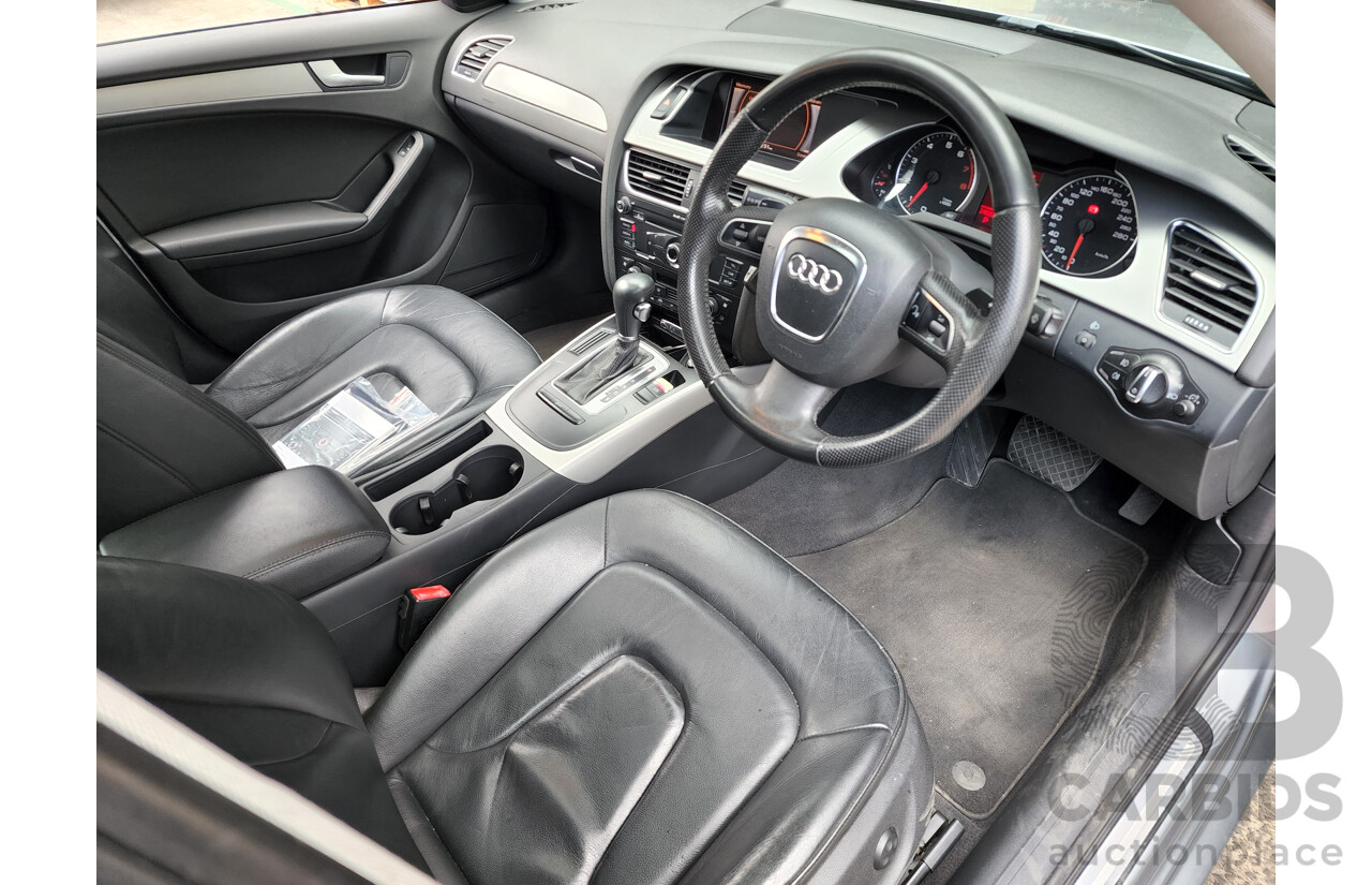 8/2011 Audi A4 1.8 TFSI B8 (8K) MY11 4d Sedan Grey 1.8L Turbo