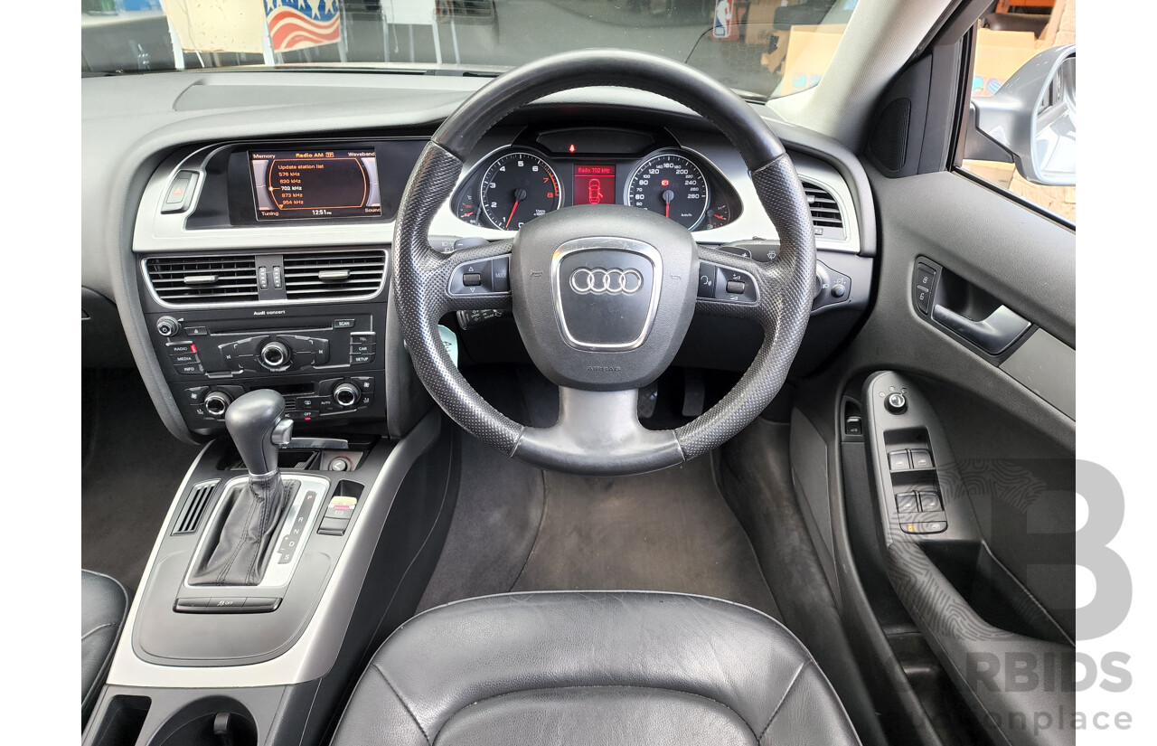 8/2011 Audi A4 1.8 TFSI B8 (8K) MY11 4d Sedan Grey 1.8L Turbo