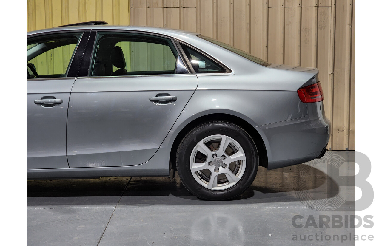 8/2011 Audi A4 1.8 TFSI B8 (8K) MY11 4d Sedan Grey 1.8L Turbo