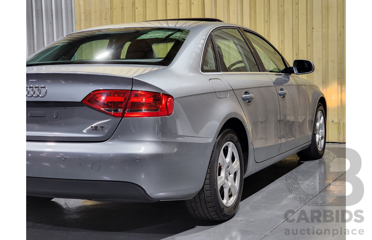 8/2011 Audi A4 1.8 TFSI B8 (8K) MY11 4d Sedan Grey 1.8L Turbo