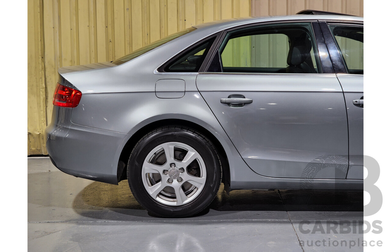 8/2011 Audi A4 1.8 TFSI B8 (8K) MY11 4d Sedan Grey 1.8L Turbo