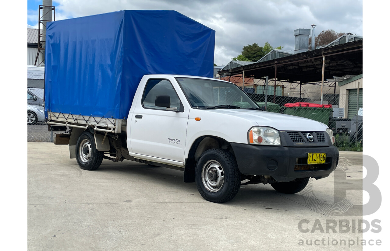 8/2003 Nissan Navara DX (4x2) D22 C/Chas White 2.4L