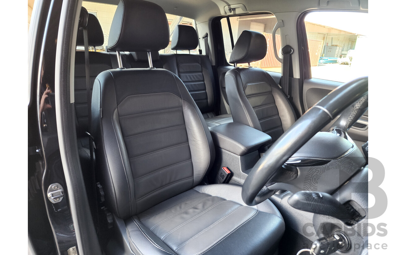 3/2017 Volkswagen Amarok TDI550 Highline (4x4) 2H MY17 Dual Cab Utility Black 3.0L V6 Turbo Diesel