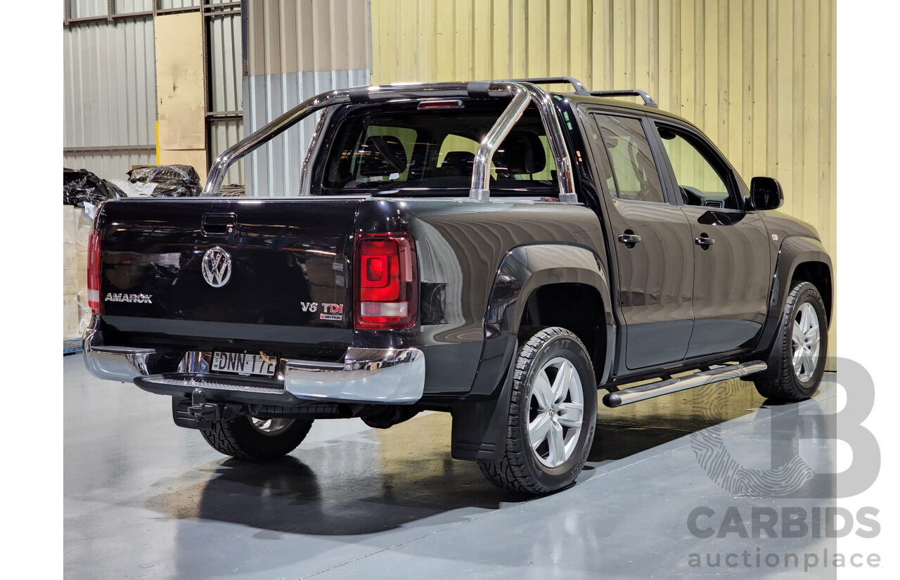 3/2017 Volkswagen Amarok TDI550 Highline (4x4) 2H MY17 Dual Cab Utility Black 3.0L V6 Turbo Diesel