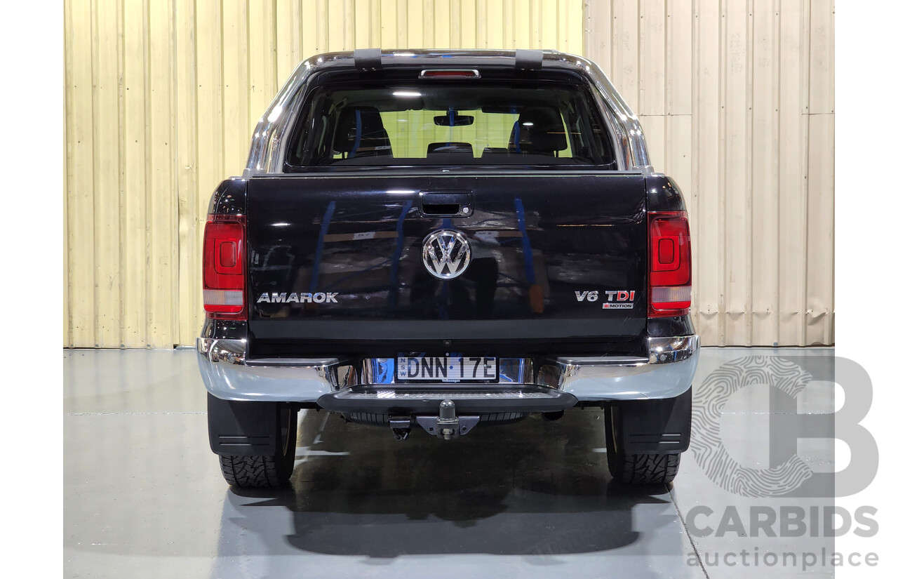 3/2017 Volkswagen Amarok TDI550 Highline (4x4) 2H MY17 Dual Cab Utility Black 3.0L V6 Turbo Diesel
