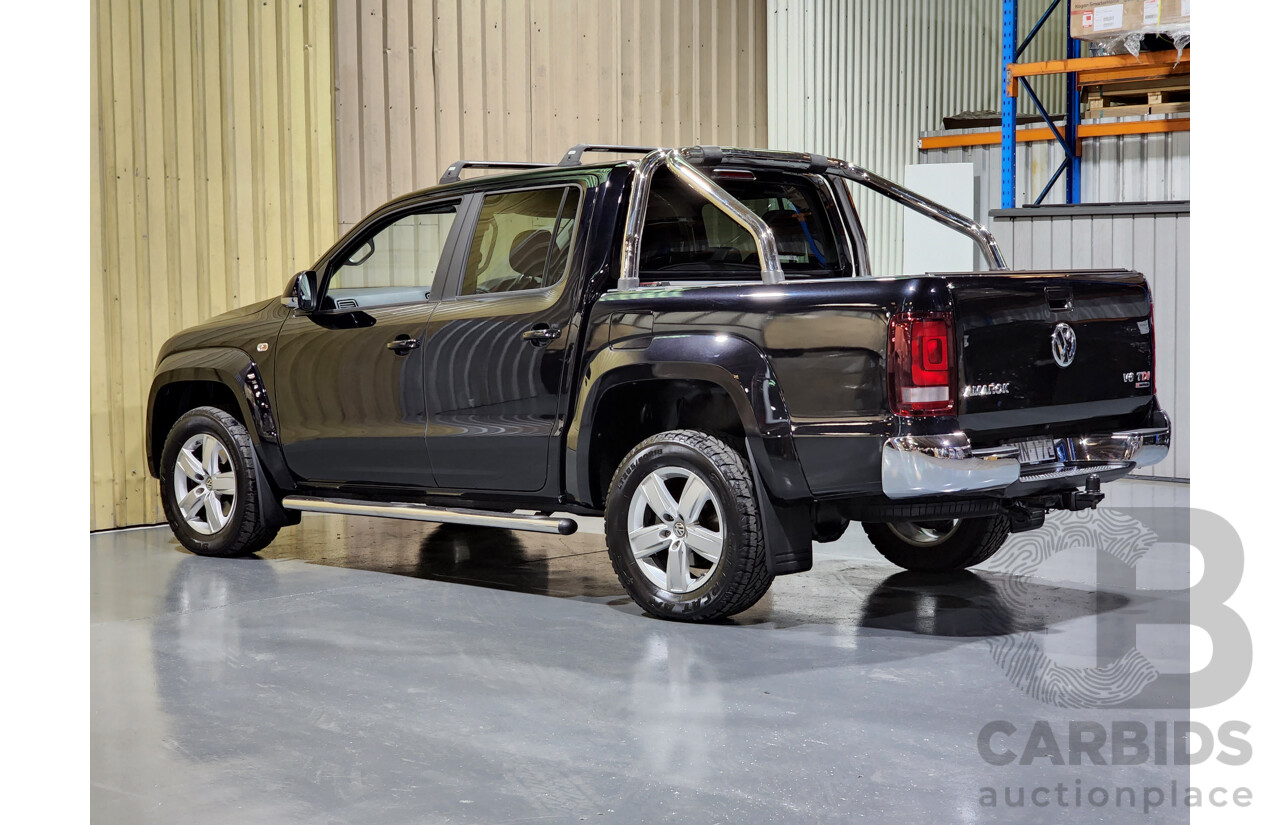 3/2017 Volkswagen Amarok TDI550 Highline (4x4) 2H MY17 Dual Cab Utility Black 3.0L V6 Turbo Diesel
