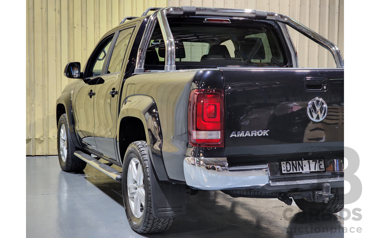 3/2017 Volkswagen Amarok TDI550 Highline (4x4) 2H MY17 Dual Cab Utility Black 3.0L V6 Turbo Diesel