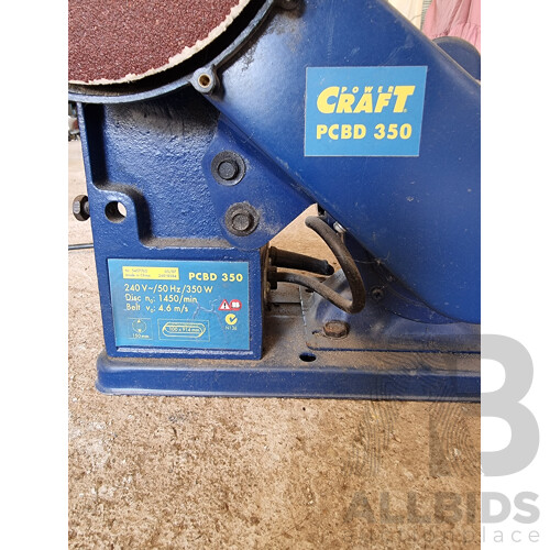 Power Craft PCBD 350 Belt and Disc Sander