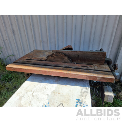 Vintage Industrial Table Saw