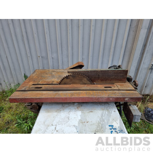 Vintage Industrial Table Saw